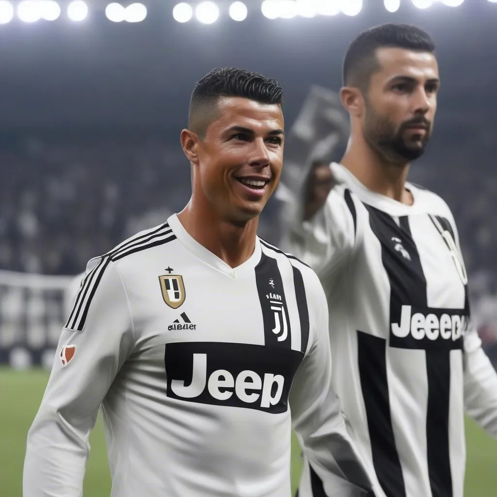 Hình ảnh Ronaldo trong màu áo Juventus, mang đến niềm tin vào tương lai cho cả CLB lẫn người hâm mộ