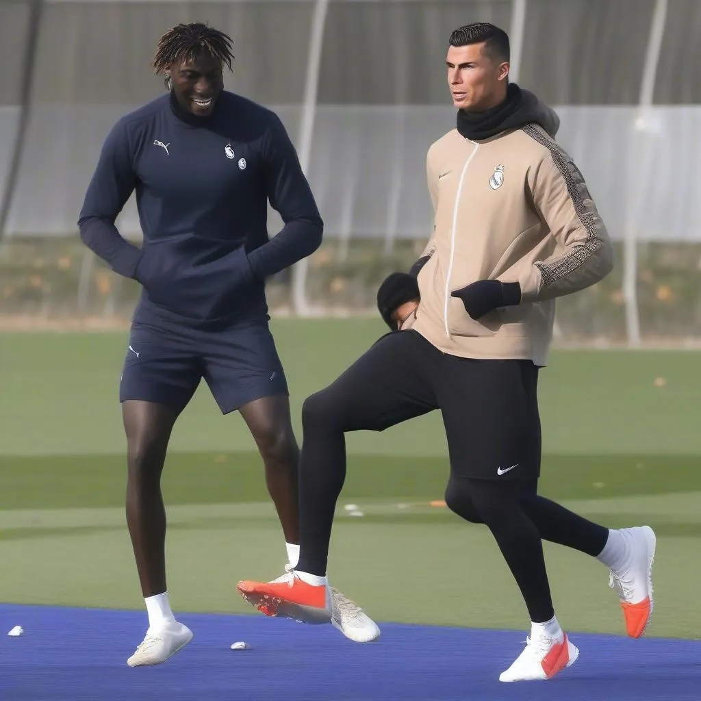 Moise Kean và Cristiano Ronaldo, hai thế hệ cầu thủ