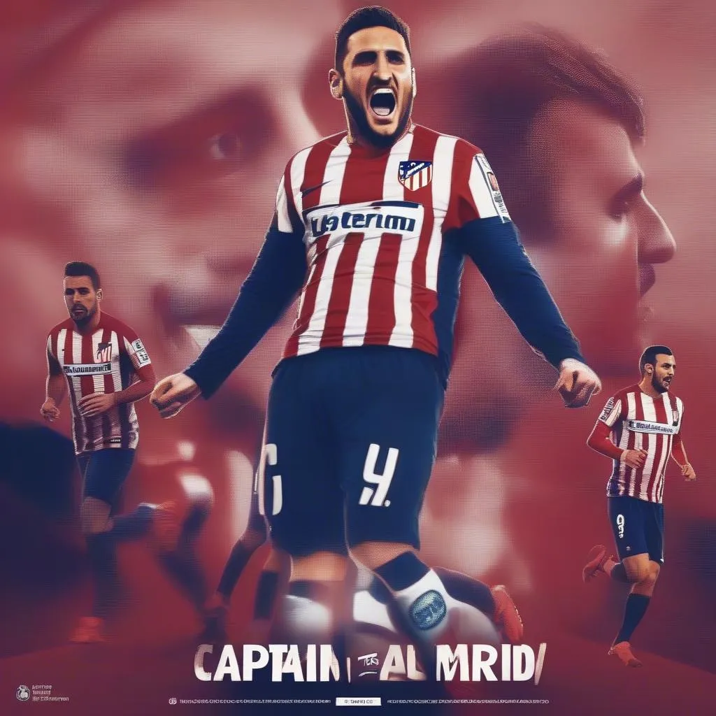 Koke, đội trưởng của Atlético Madrid, dẫn dắt đội bóng giành chiến thắng