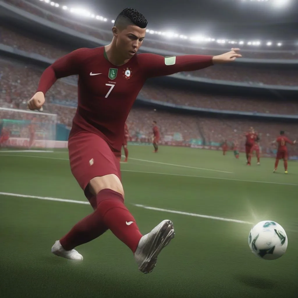 Kỹ thuật sút trái phá của Ronaldo trong FIFA Online 3