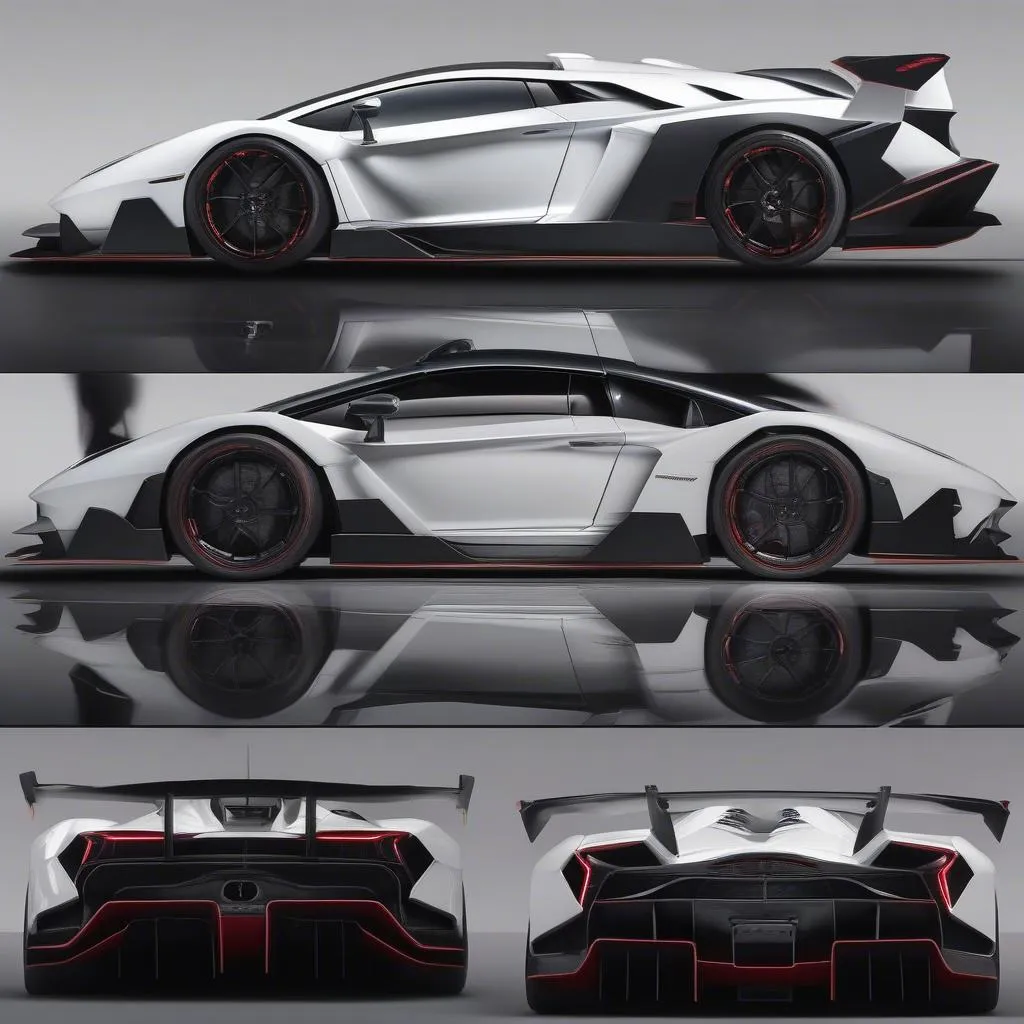 Thiết kế ngoại thất siêu xe Lamborghini Veneno