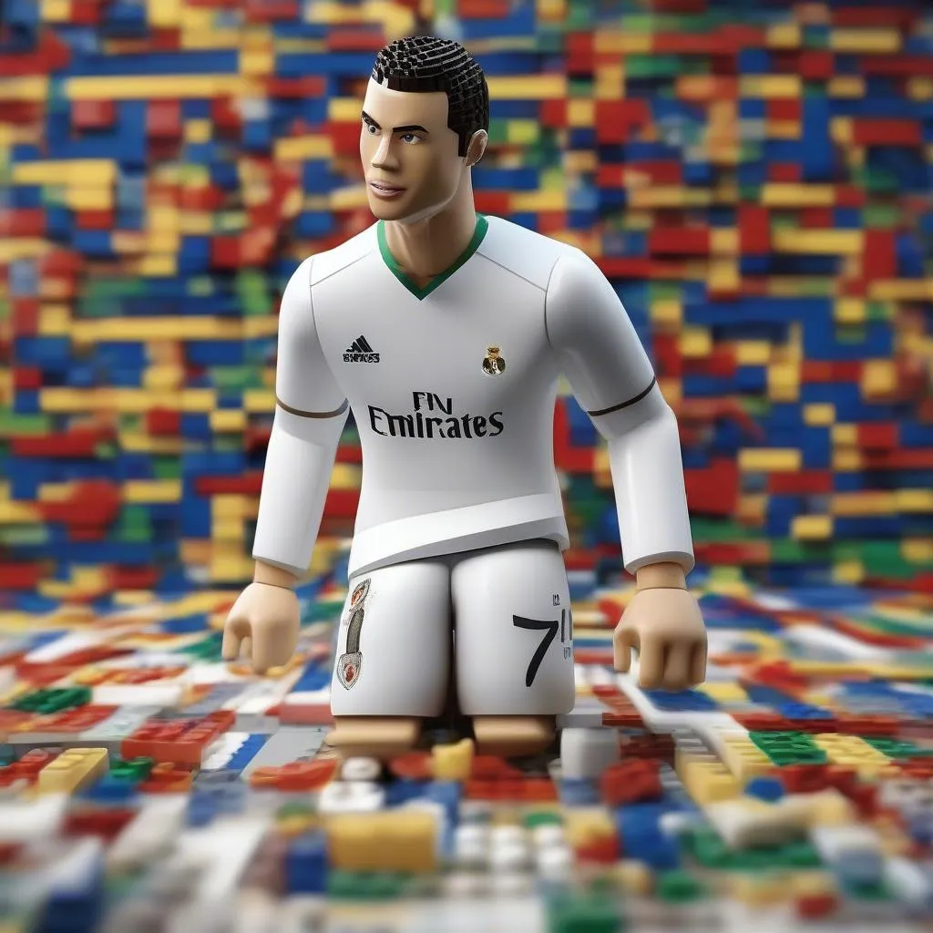 Bức tượng Lego Ronaldo: Sự kết hợp độc đáo giữa nghệ thuật và bóng đá