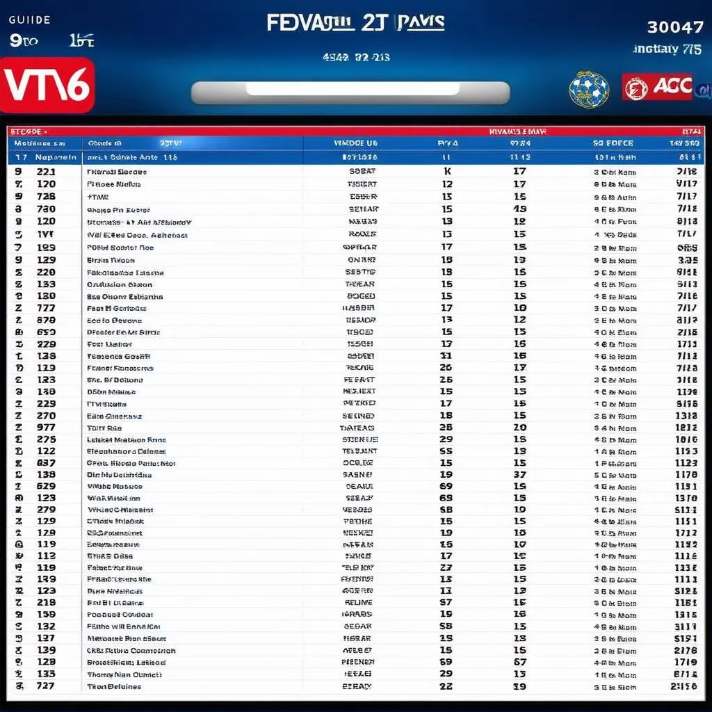 Lịch Phát Sóng Bóng Đá VTV6