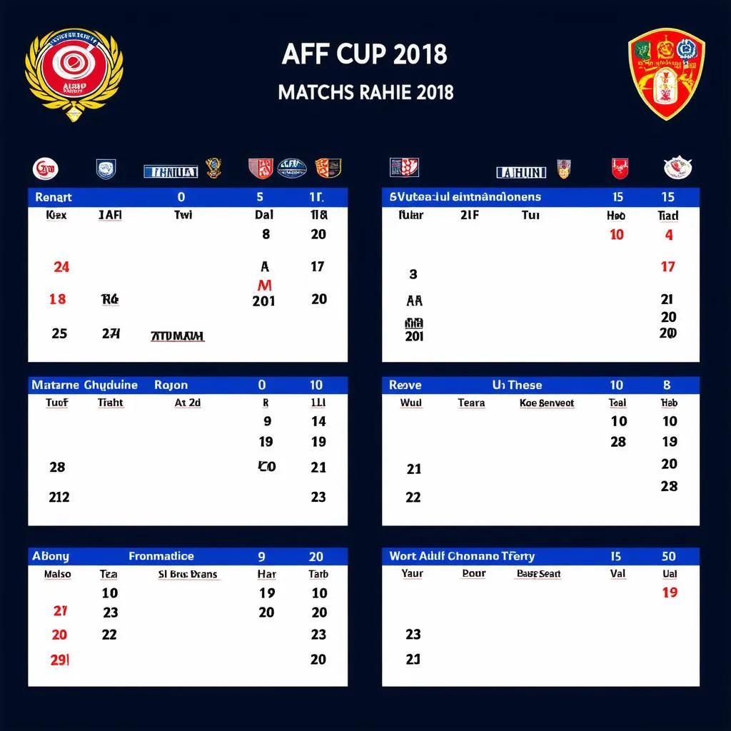 Lịch Thi Đấu AFF Cup