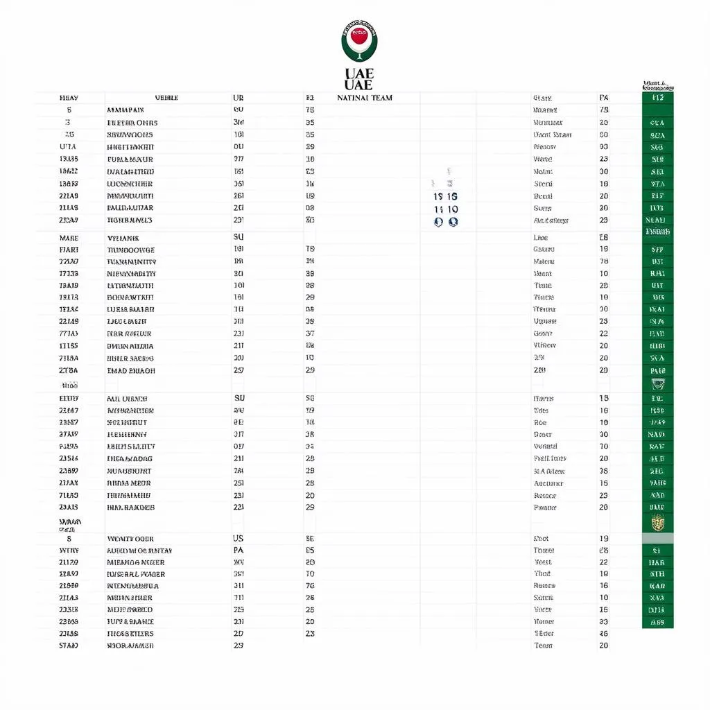 Lịch thi đấu bóng đá UAE