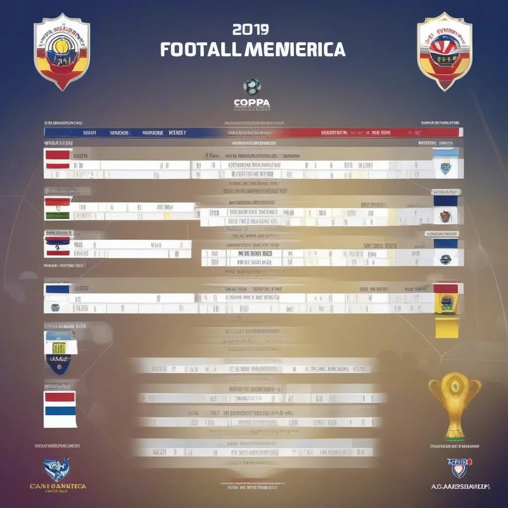 Lịch thi đấu Copa America 2019