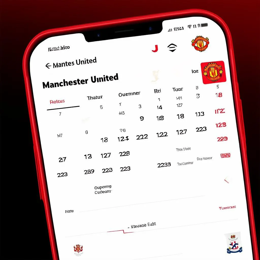 Lịch thi đấu Manchester United