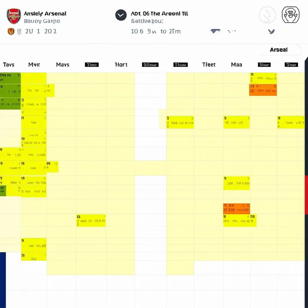 Lịch thi đấu MU vs Arsenal