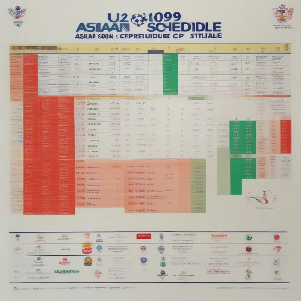 Lịch thi đấu U20 Châu Á 2023