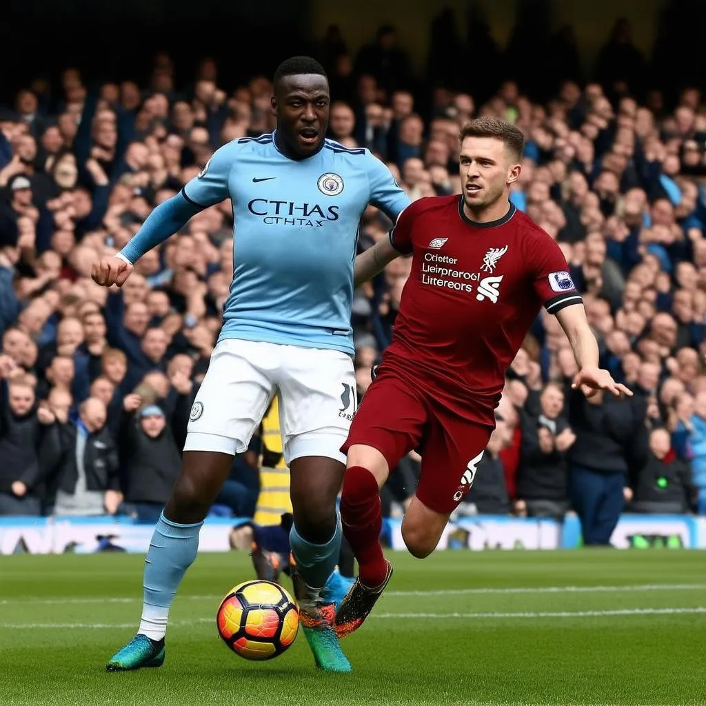 Trận đấu giữa Man City và Liverpool