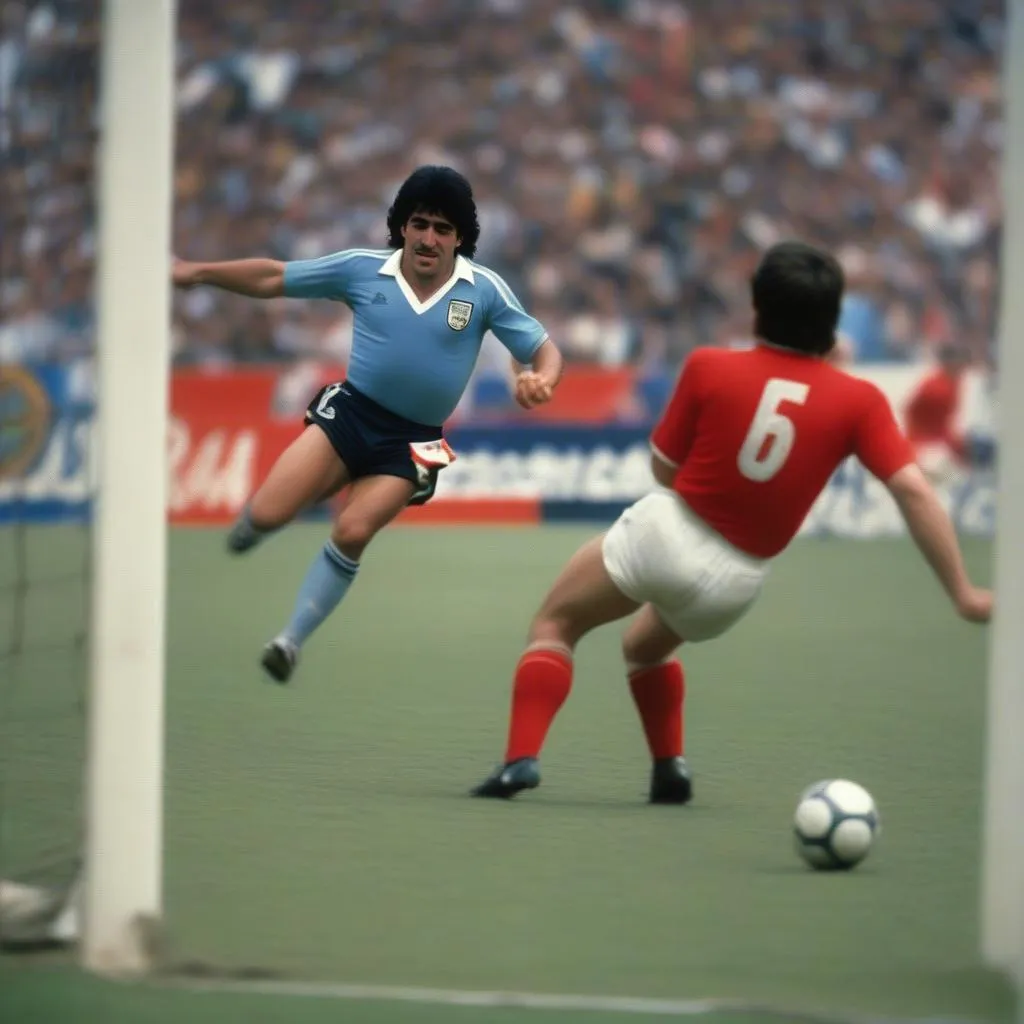 Bàn thắng solo ngoạn mục của Maradona vào lưới Anh tại World Cup 1986 