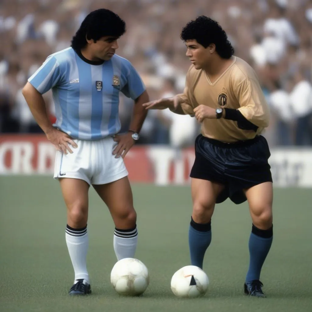 Maradona và Ronaldo "béo": Hai huyền thoại, hai phong cách