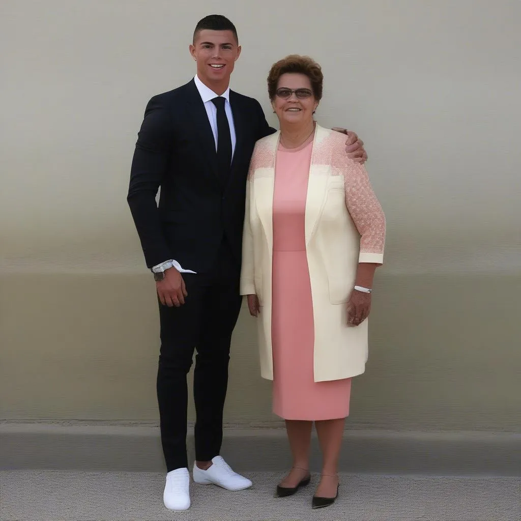 Bức ảnh Ronaldo và mẹ Dolores