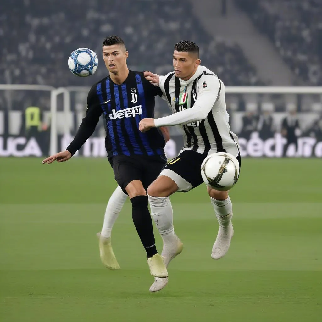 merih demiral bảo vệ ronaldo