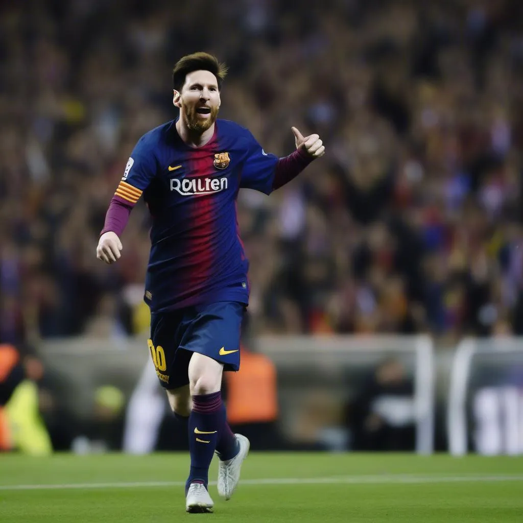 Messi là một tượng đài trong lịch sử Champions League với 129 bàn thắng và 4 chức vô địch.