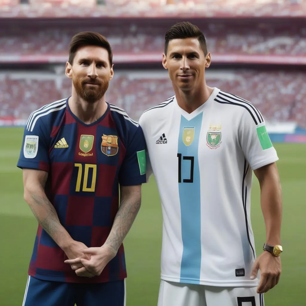 Lionel Messi and Cristiano Ronaldo - Two legends of football