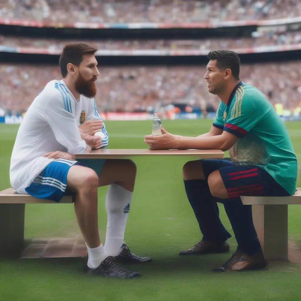 Fan cuồng của Messi và Ronaldo