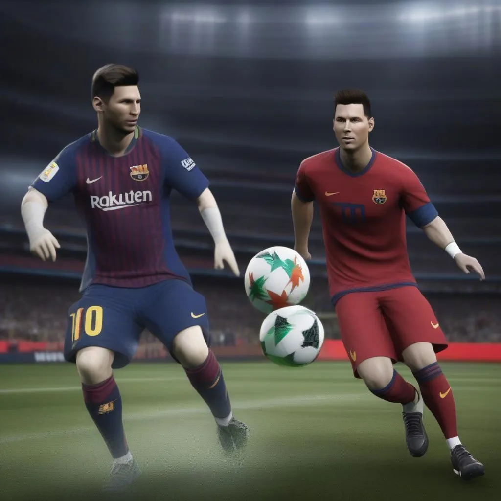 Messi và Ronaldo trong FIFA Online 4