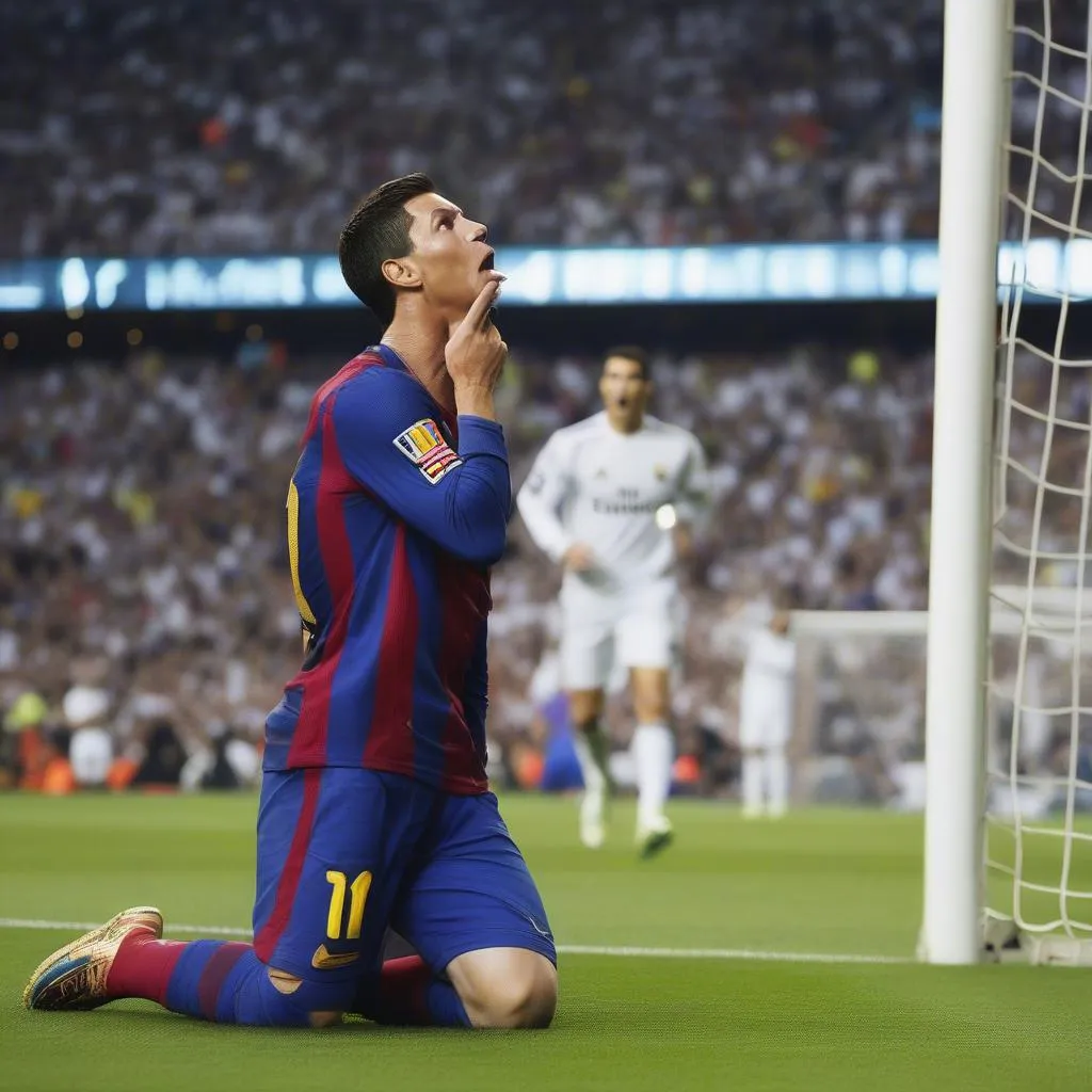 Messi lập siêu phẩm vào lưới đội nhà khiến Ronaldo ngạc nhiên