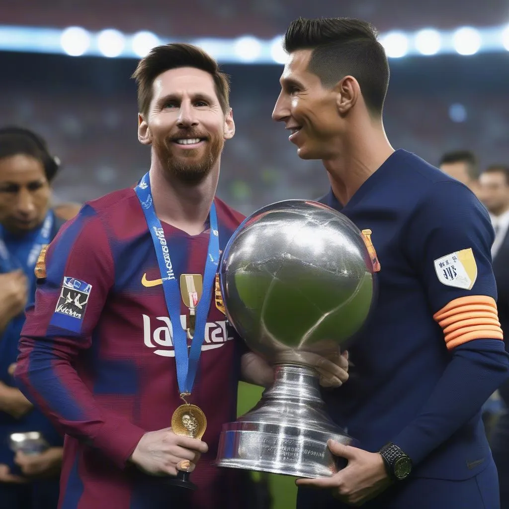 Messi và Ronaldo tranh cúp