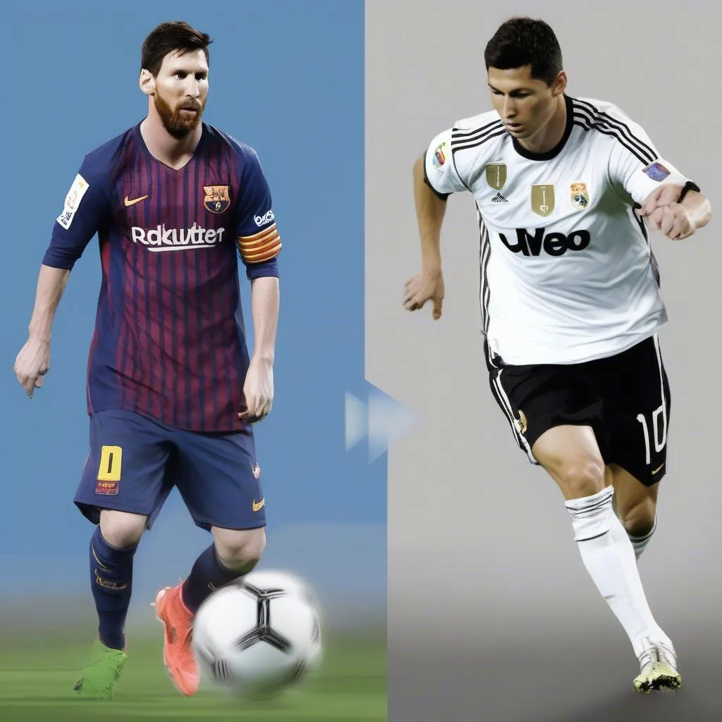 Lionel Messi và Cristiano Ronaldo, hai phong cách chơi khác biệt