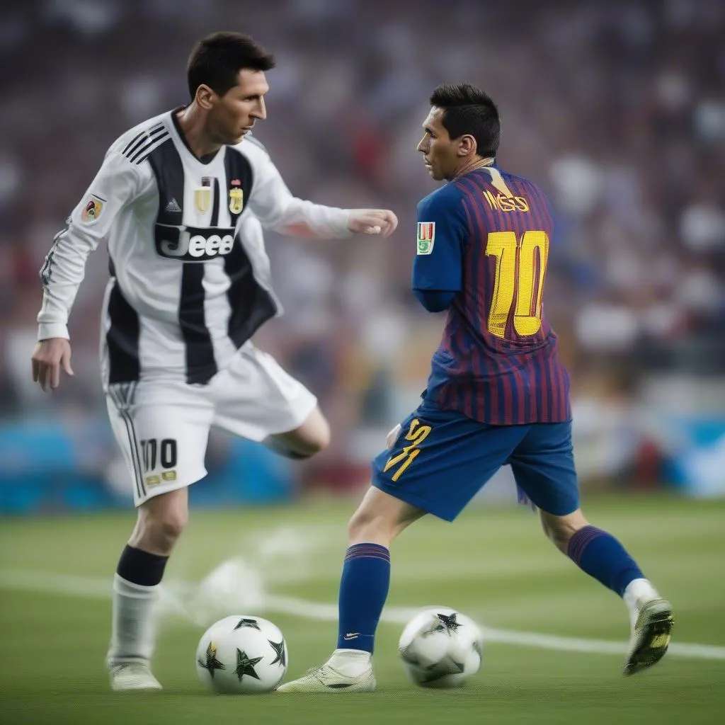 Hai siêu sao bóng đá Lionel Messi và Cristiano Ronaldo cạnh tranh suốt nhiều năm qua, tạo nên một cuộc đối đầu lịch sử, khiến người hâm mộ bóng đá trên toàn thế giới phải ngả mũ thán phục.