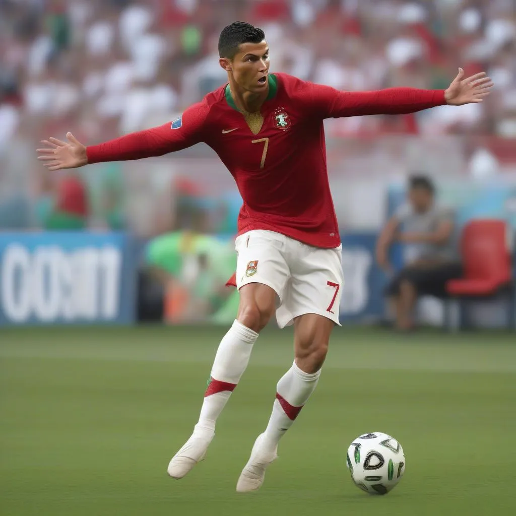 Cristiano Ronaldo thi đấu tại World Cup 2022