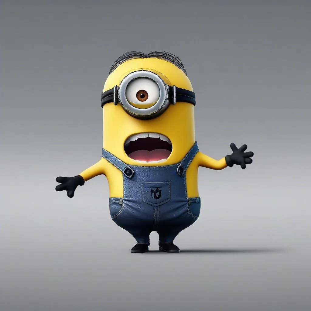 Minion Ronaldo với biểu cảm hài hước