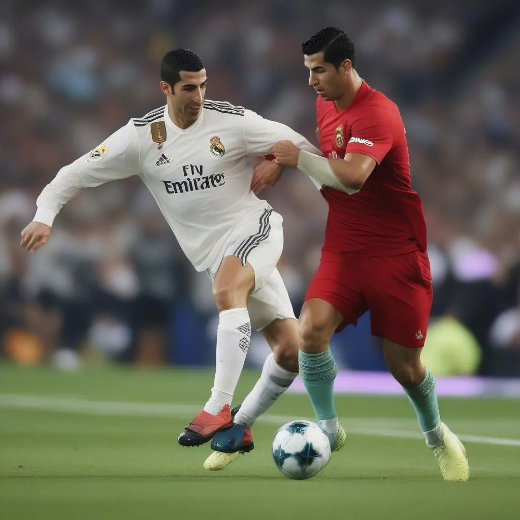 Hình ảnh Mkhitaryan và Ronaldo tại Real Madrid