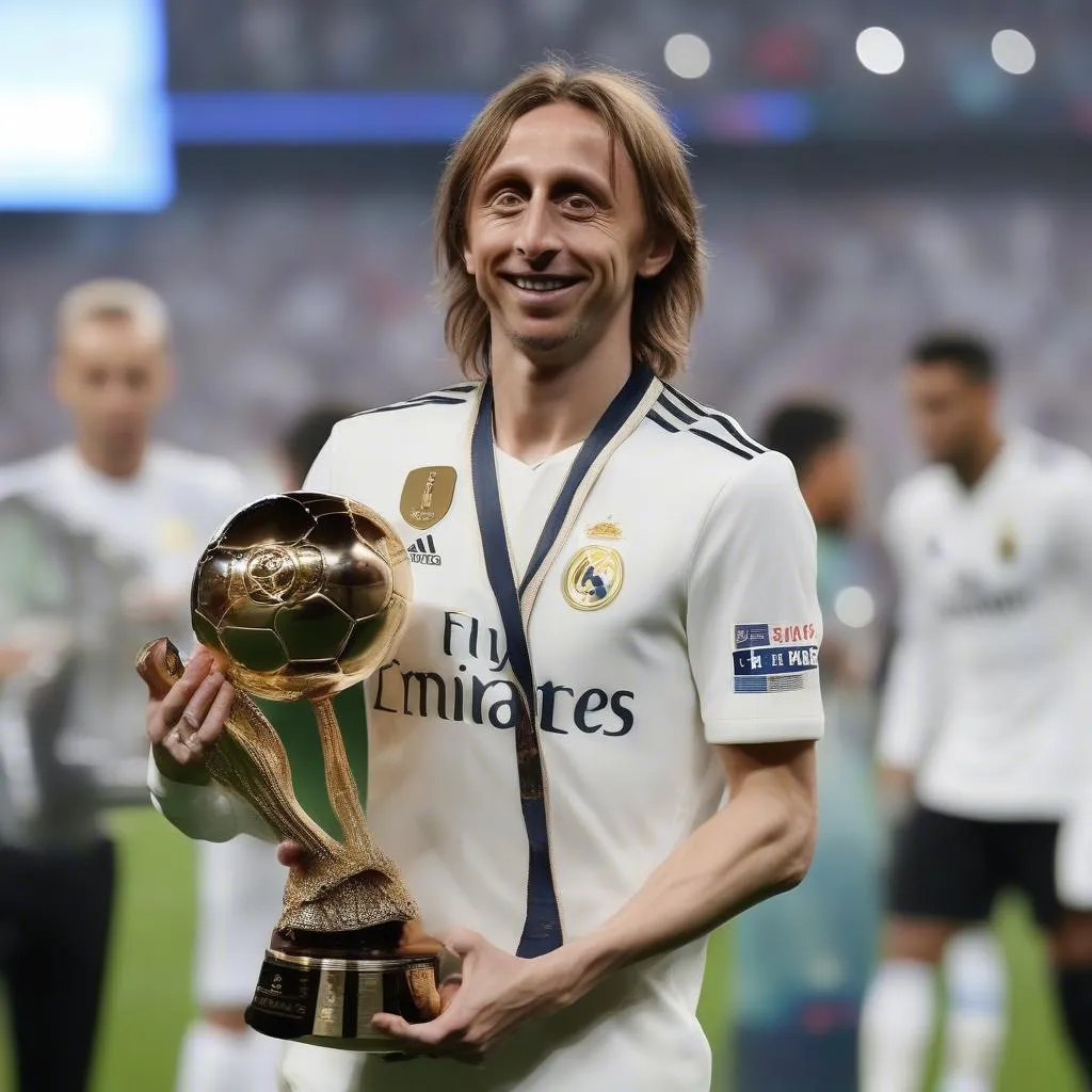 Luka Modric nâng cao Quả bóng Vàng 2018, vượt qua Lionel Messi và Cristiano Ronaldo