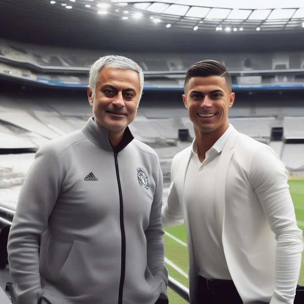 Mourinho và Ronaldo cùng làm việc