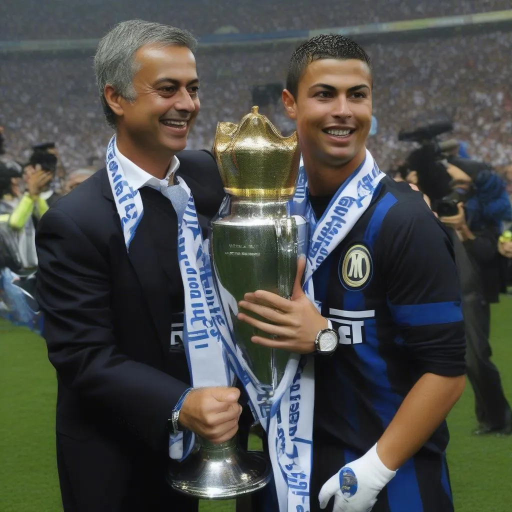 Mourinho và Ronaldo tại Inter Milan