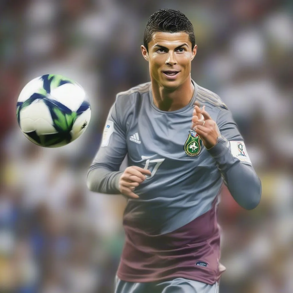 Hình ảnh Cristiano Ronaldo dos Santos Aveiro - biểu tượng bóng đá người Bồ Đào Nha