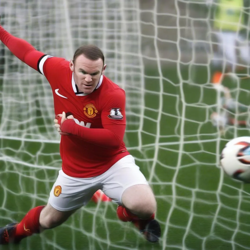 Hình ảnh Wayne Rooney ghi bàn