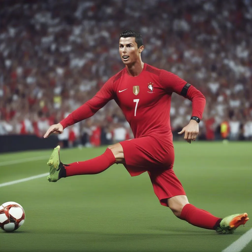 Bàn thắng với đôi giày Nike Magista Red Ronaldo