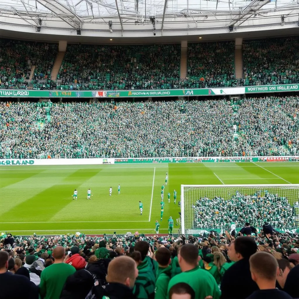 Northern Ireland vs Áo: Bầu Không Khí Sôi Động Trên Sân Vận Động