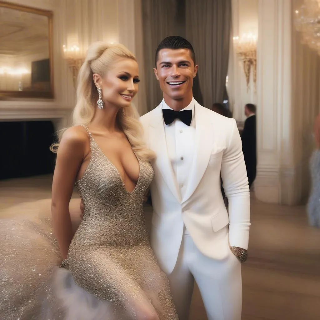 Paris Hilton và Ronaldo