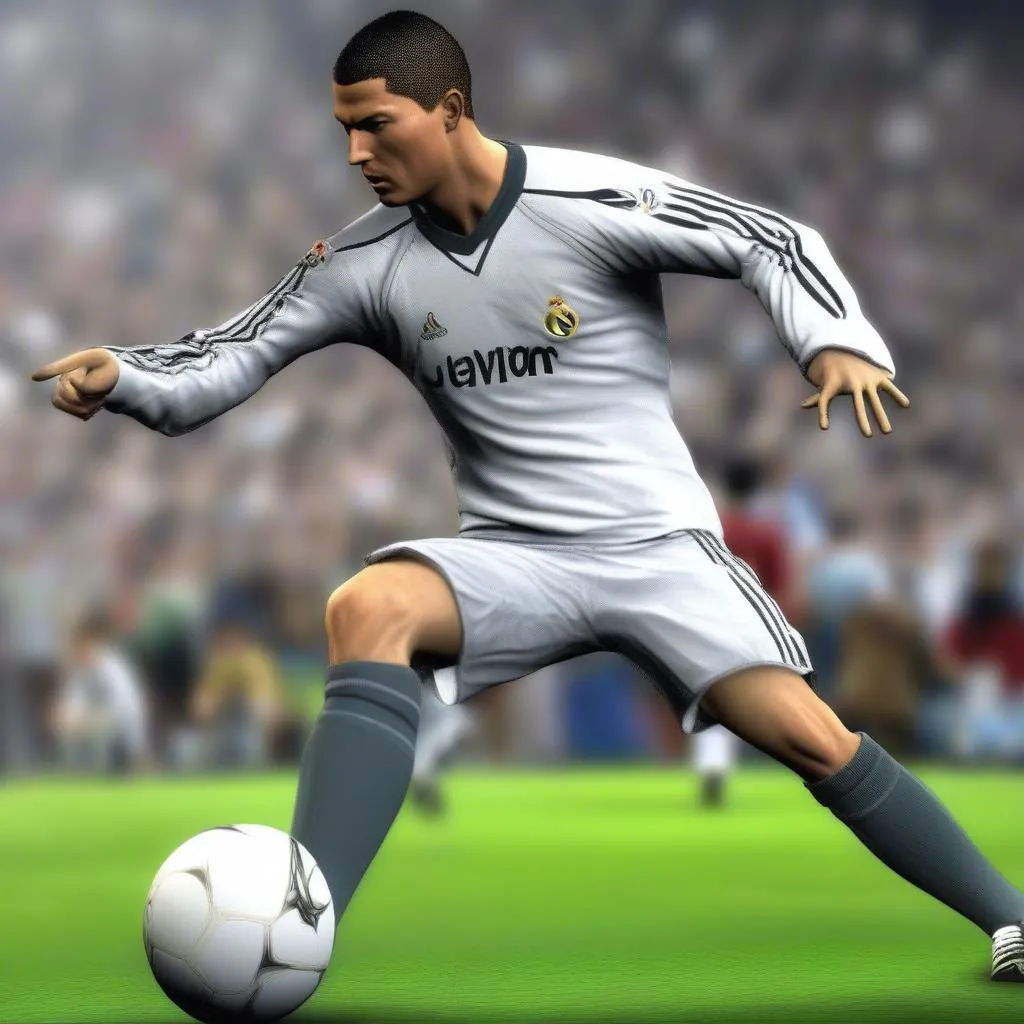 Ronaldo's Skills in PES 9 PSP