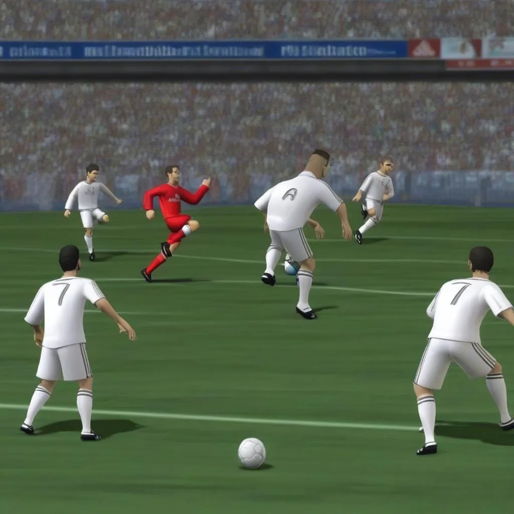 Ronaldo and Teammates in PES 9 PSP