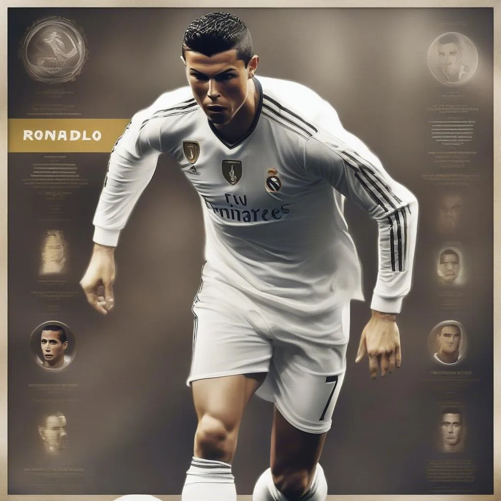 Poster Ronaldo - Biểu tượng của bóng đá thế giới