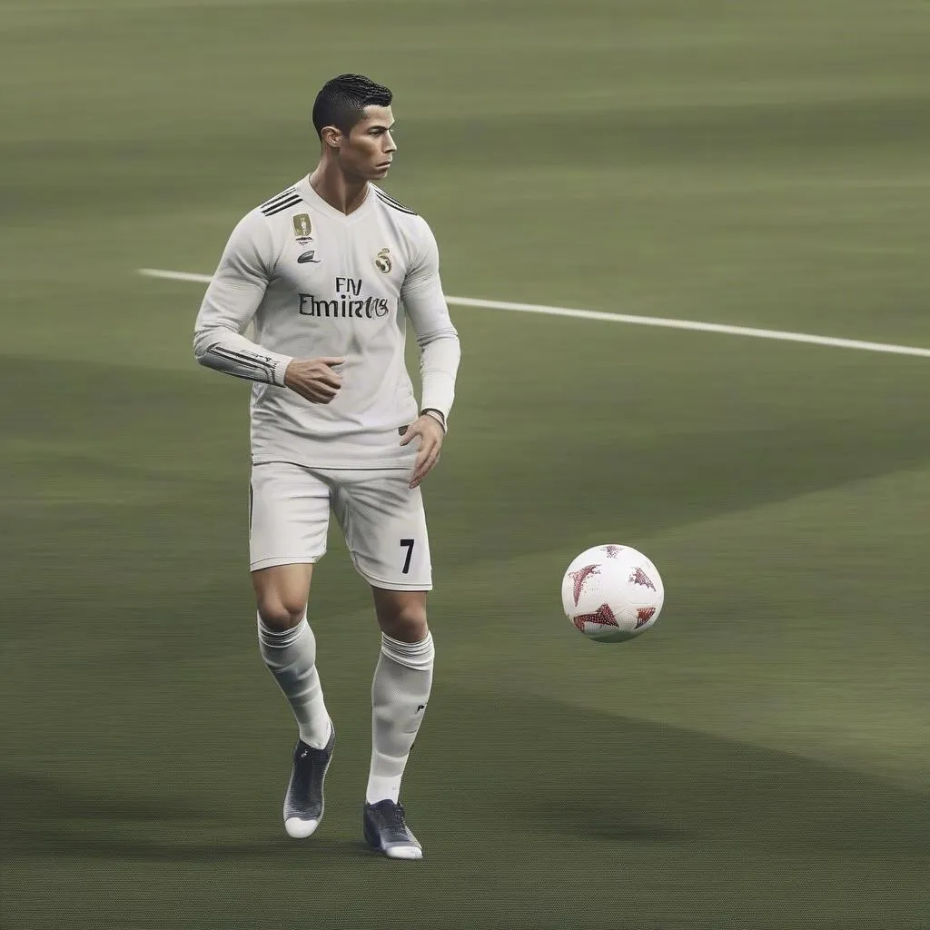 Ronaldo với bộ quần thi đấu cao cấp của Nike