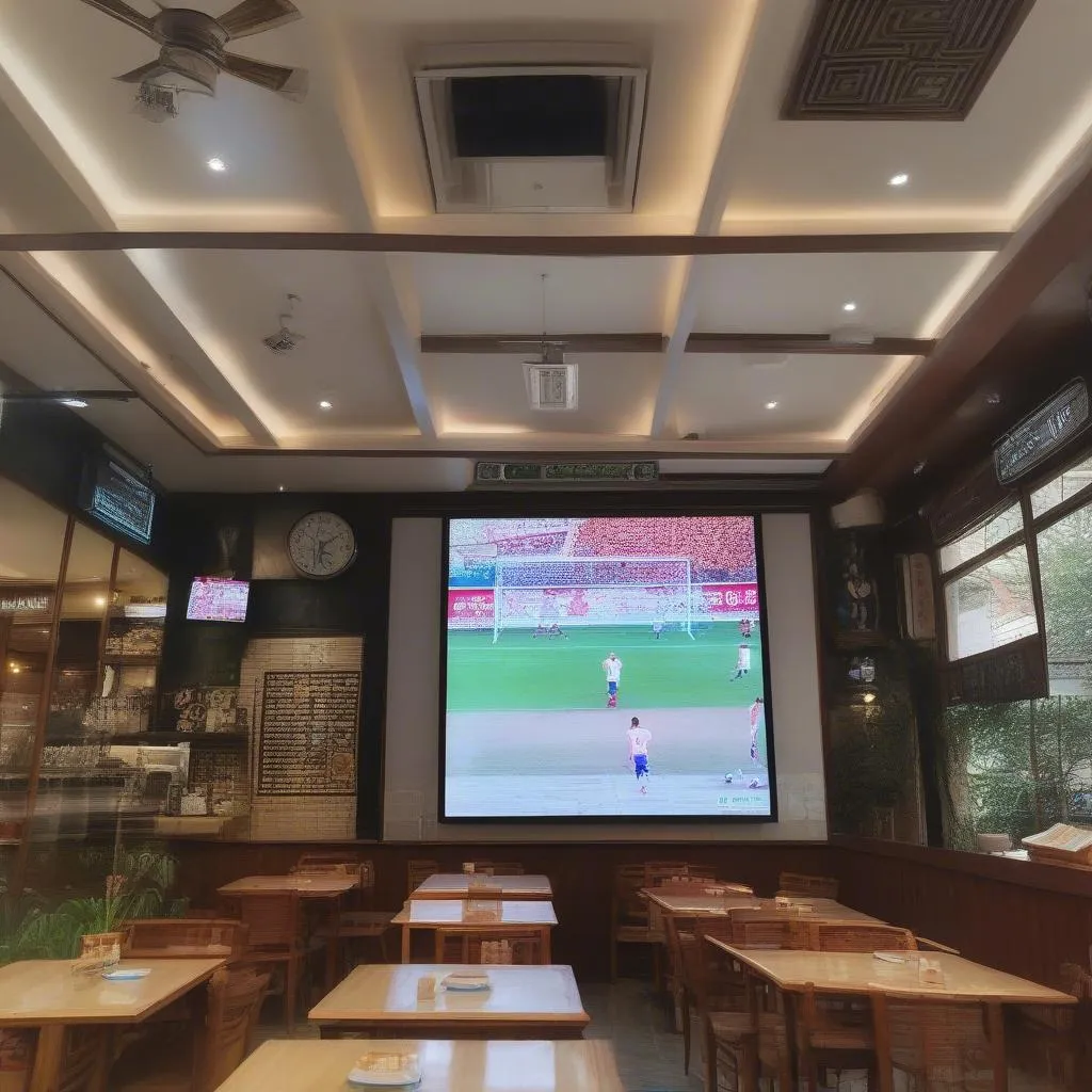 Futebol em Direto no Quang Hà Coffee Hanói: Convívio e Experiência Top