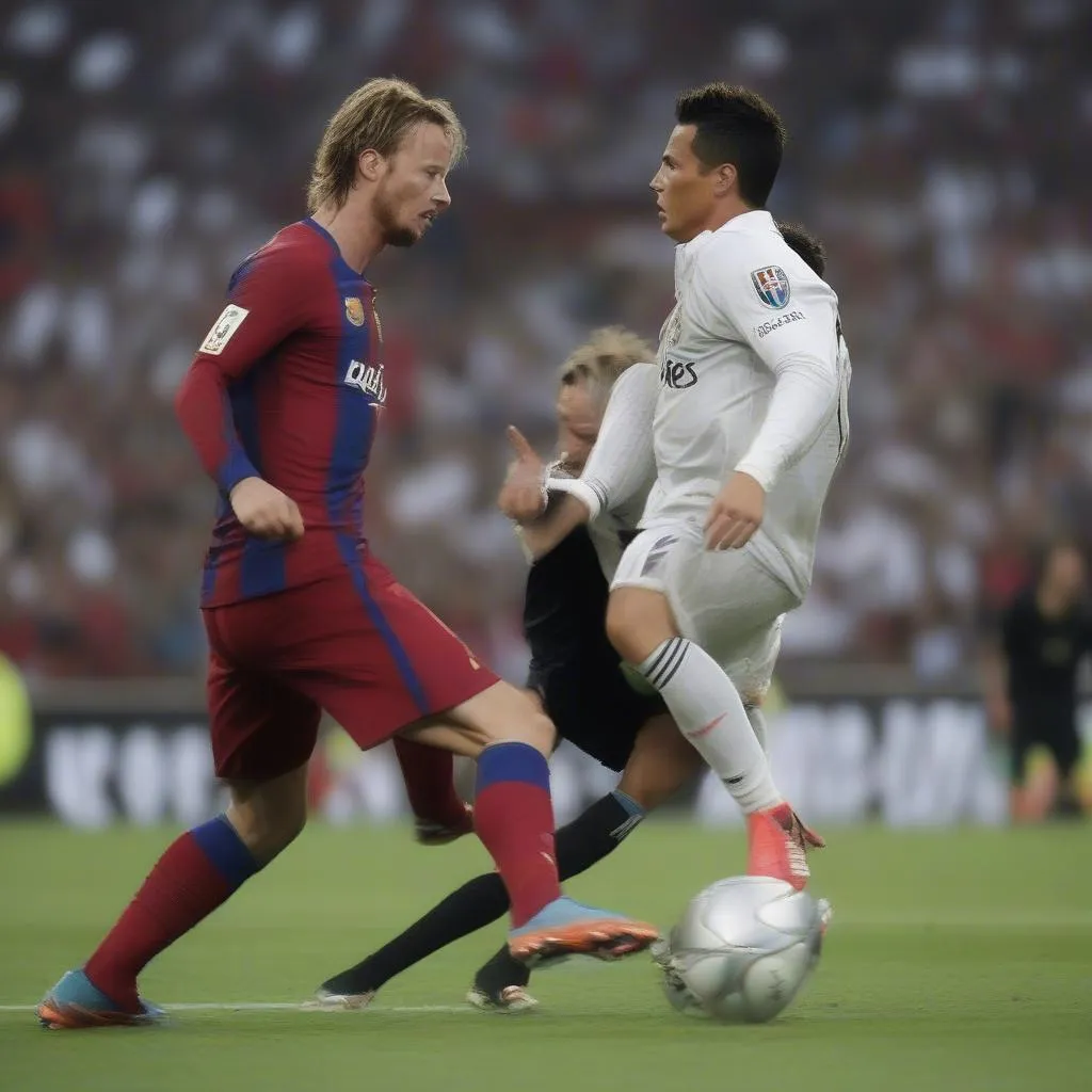 Rakitic và Ronaldo: Hai siêu sao đối đầu trên sân cỏ