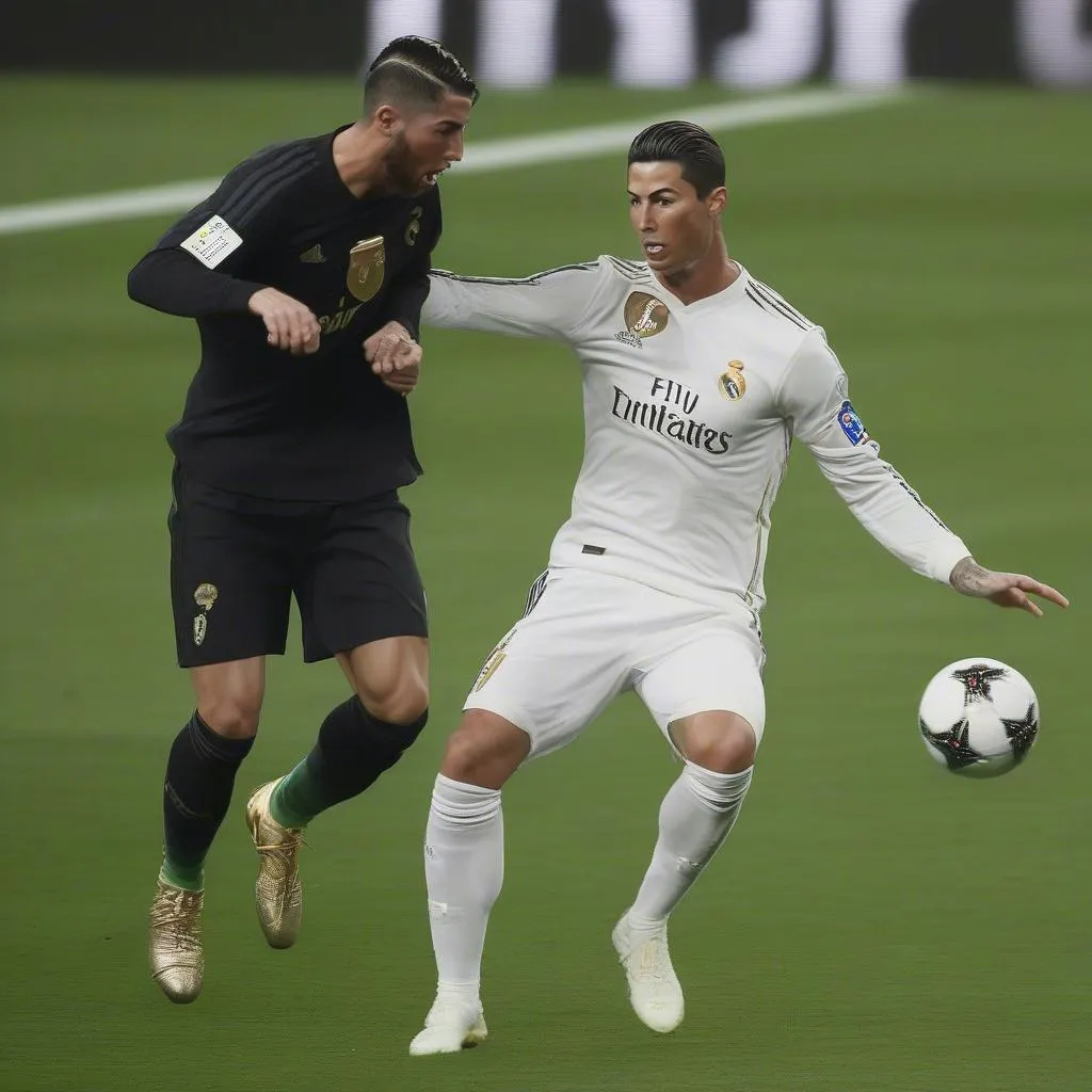 Sergio Ramos và Cristiano Ronaldo thường xuyên tranh chấp quyết liệt trên sân cỏ