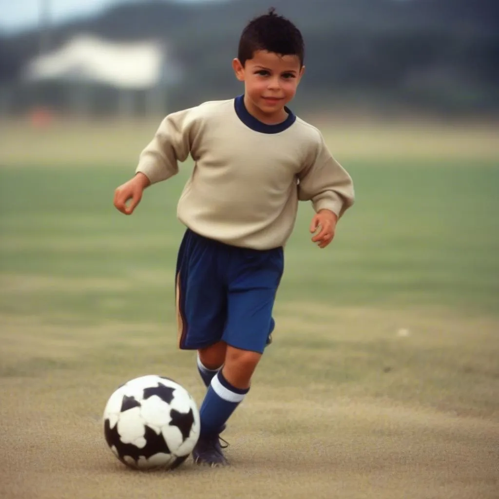 Ronaldo yêu bóng đá từ nhỏ