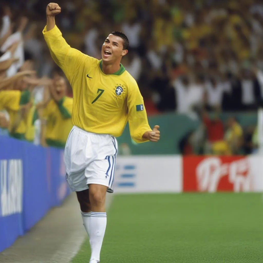 Ronaldo ghi hat-trick vào lưới Đức tại World Cup 2002