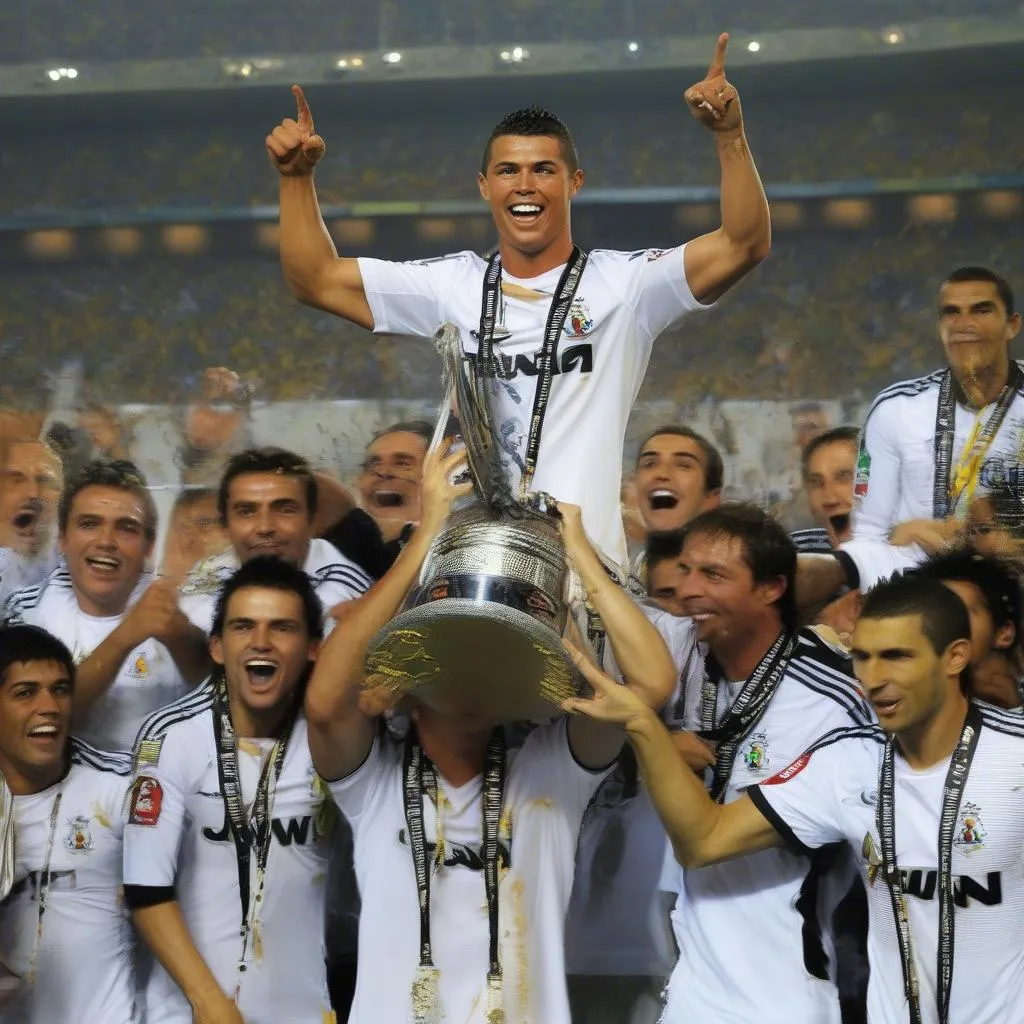 Ronaldo trong lễ ăn mừng chức vô địch Campeonato Paulista 2011 cùng Corinthians