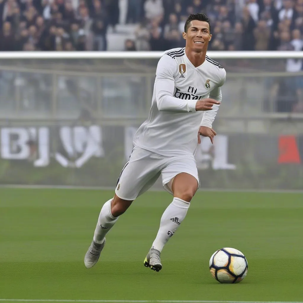 Ronaldo 2018 Beo: Ronaldo ghi bàn trong một trận đấu tại Serie A