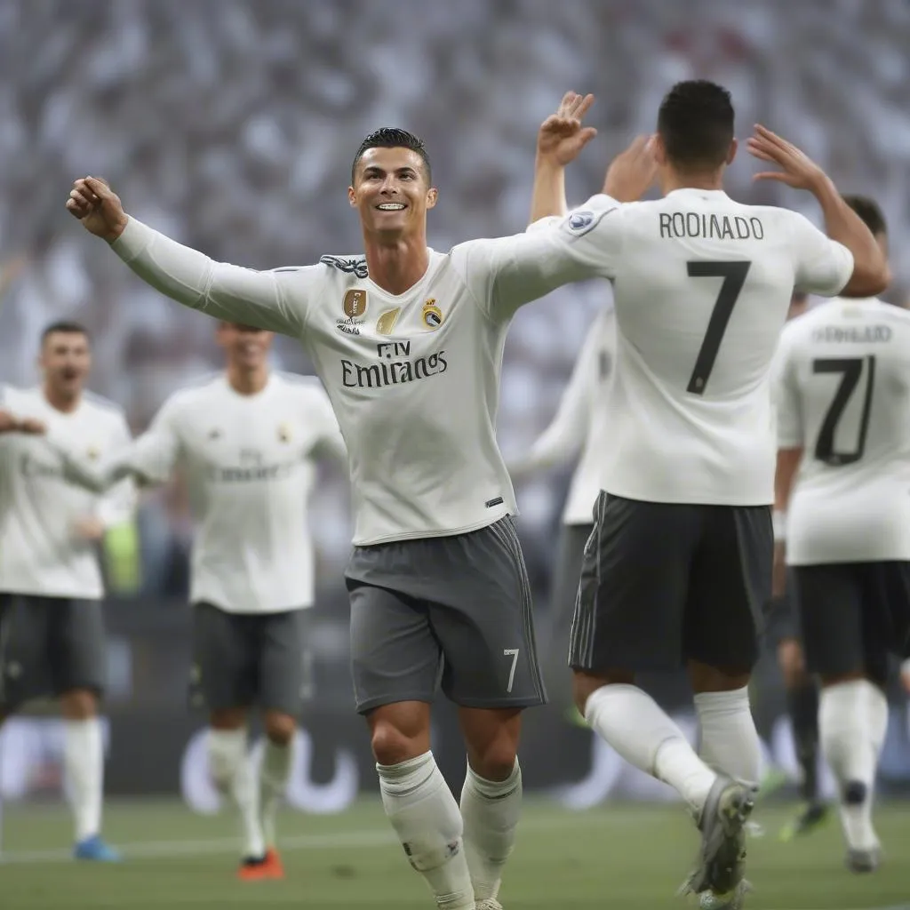 Ronaldo celebrating goal