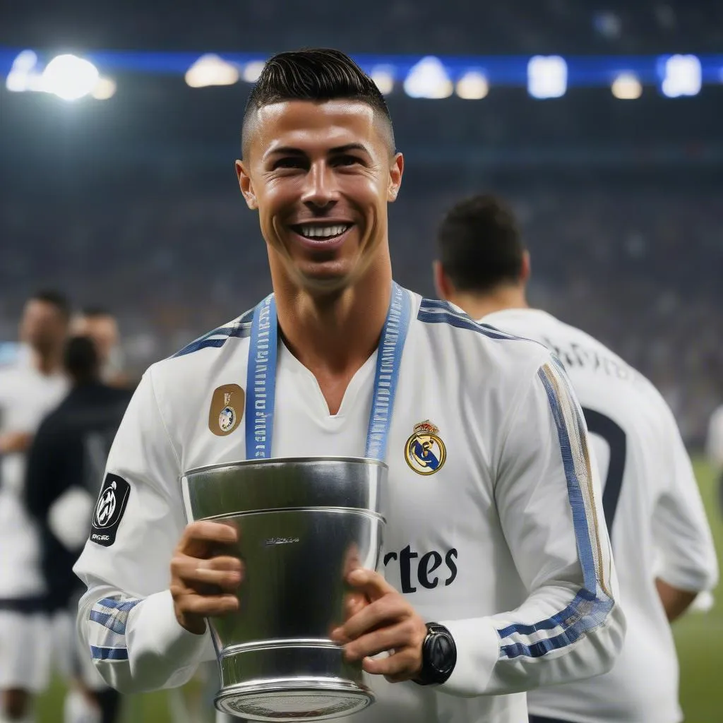 Ronaldo nâng cúp vô địch Champions League 2018